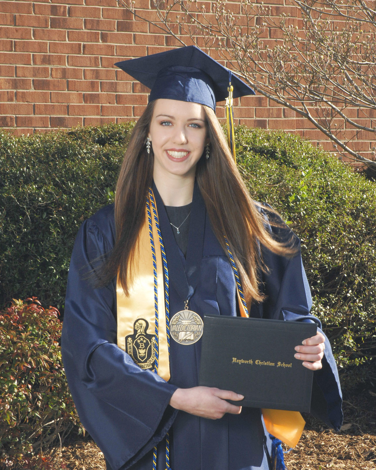 Sarah Nance, Hayworth Christian School valedictorian